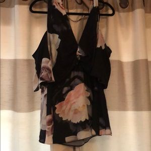 Floral city chic top